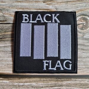 Black Flag Punk Rock Vintage 90's Embroidered Iron on Patch